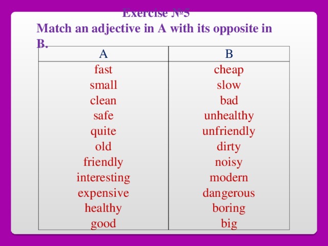 presentation-adjectives